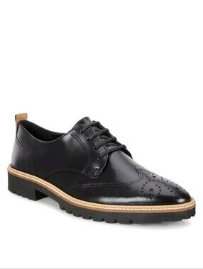 Ecco Women's Incise Tailored Black  Narrow Feet Shoe Size 9 EU 40